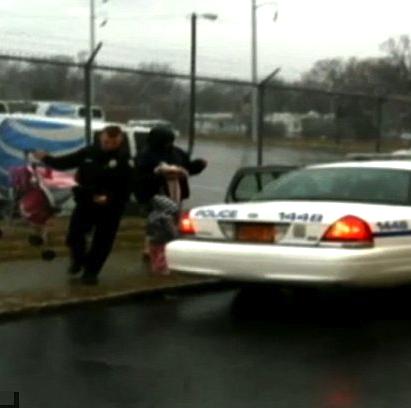 cop good deed FB photo blurry